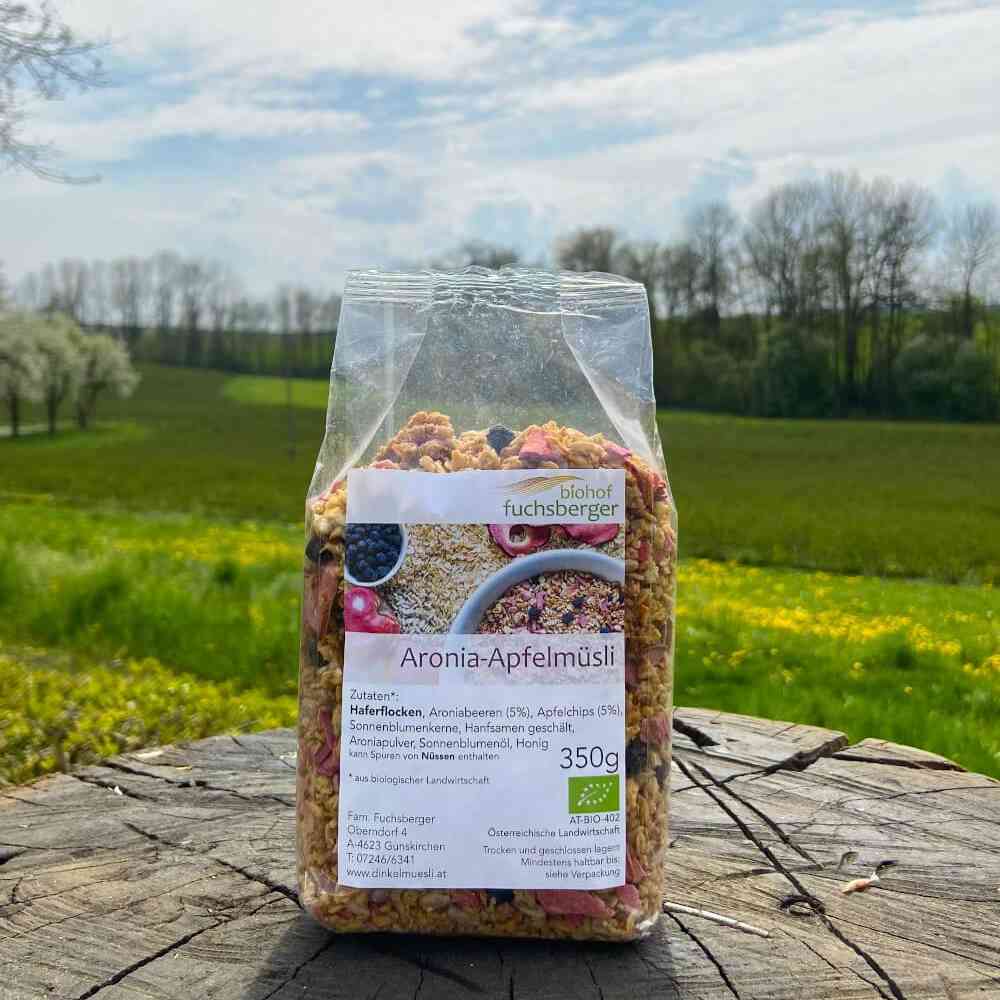 BIO-Aronia Apfelmüsli 350g – Innviertler-Aroniasaft BIO-Aronia Apfelmüsli 350g – Innviertler-Aroniasaft