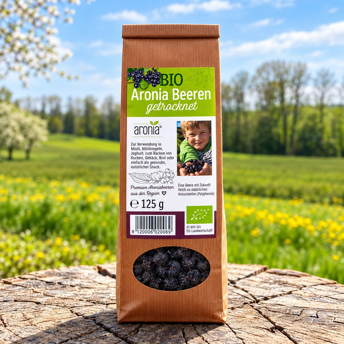 aronia beeren getrocknet 125g von Innviertler Aronia