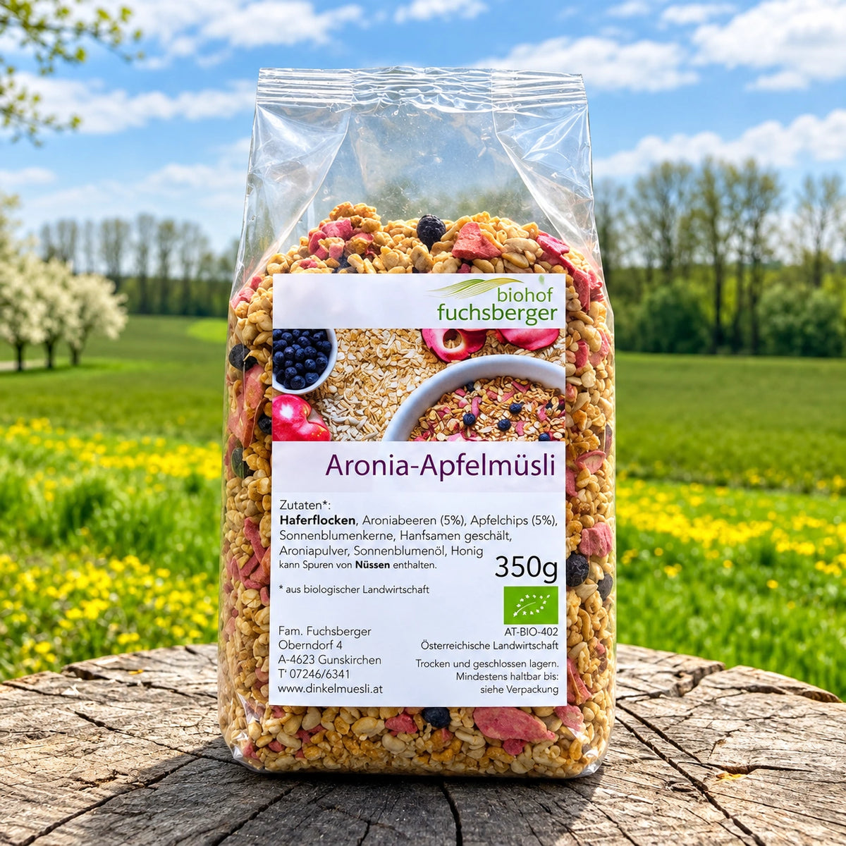 aronia apfelmuesli 350g